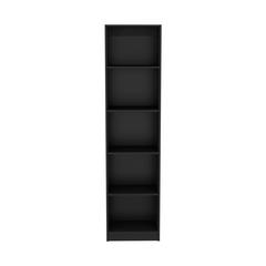 Vinton XS Bookcase Compact Bookshelf with Multiple Shelves, Black