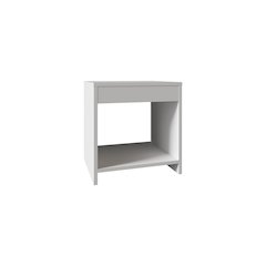 Night Table 1 spacious Shelf, White
