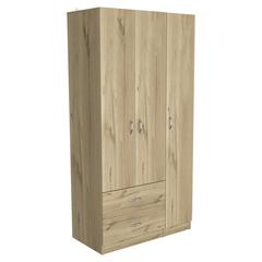Bosko 3 Doors Armoire - Light Oak/Black