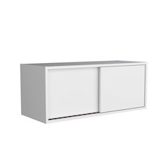 Slana Wall Cabinet, 2 Sliding doors, 1 Shelf, White