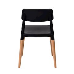 Commerical Seating Products Mid Century Modern Black Dining Chairs