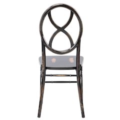 Commerical Seating Products Sandglass Lime Black Wood Chairs