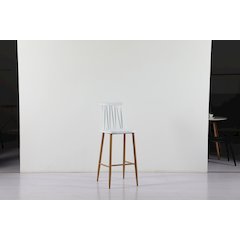 Commerical Seating Products Black Windsor Barstool