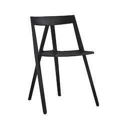 Commerical Seating Products Milan Armless Black Chairs