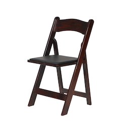Commerical Seating Products American Padded Folding Chairs  Red Mahogany
