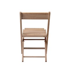 Commerical Seating Products American All Wood Raw Slatted Folding Chairs