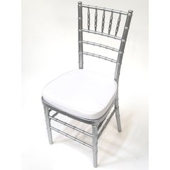 Commerical Seating Products Hoop and Loop White Cushions Chairs