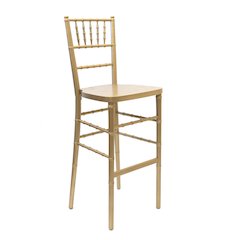 Commerical Seating Products European Gold Wood Dining Bar Stool Chairs