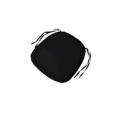 Chiavari 1" Slip Cover Cushion Tie Back-Black