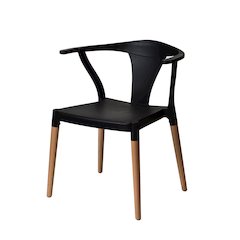 Commerical Seating Products Mid Century Modern Black Dining Chairs