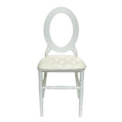 Commercial Seating Products White Stacking O Back  Chair