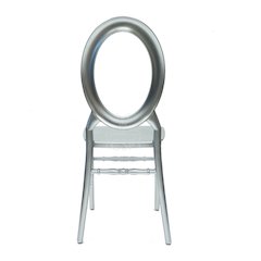 Set Of 1 O Back Chair - Silver