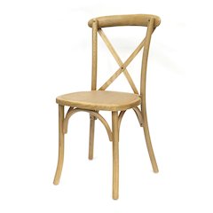Set Of 1 Sonoma Crossback Solid Seat - Stackable - Dining Chair