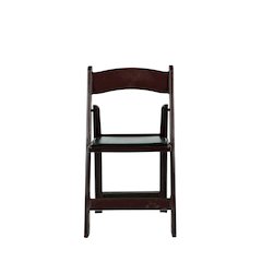 Commerical Seating Products Resin Red-Mahogany Folding Chairs