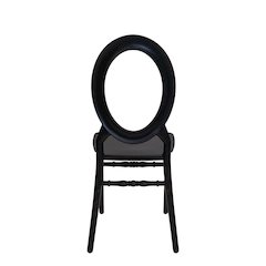 Set Of 1 O Back Chair - Black