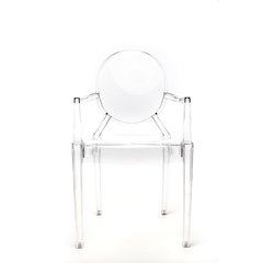 Commercial Seating Products Kage kids side chair with Arms,  Clear