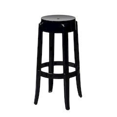 Commerical Seating Products RPC Black Kage Backless Stool Chairs