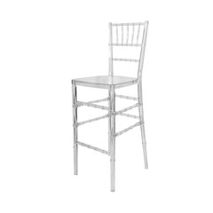 Commerical Seating Products Napleon Clear Barstool Chairs