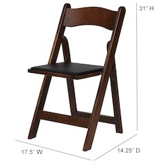 Commerical Seating Products American Padded Folding Chairs  Fruitwood