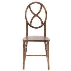 Commerical Seating Products Diamond Real Dark Walnut Wood Chairs