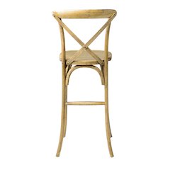 Commerical Seating Products Rustic Tinted Raw Crossback Bar Stool Chairs