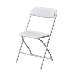 Commerical Seating Products Poly White Folding Chairs