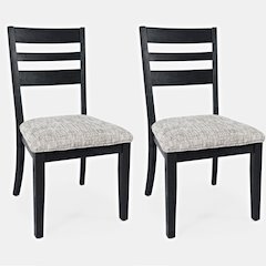 Altamonte Contemporary Upholstered Ladderback Chair (Set of 2)
