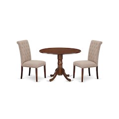 Dining Room Set Mahogany, DLBR3-MAH-04