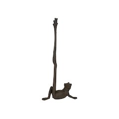 Cast Iron Frog Paper Towel Holder