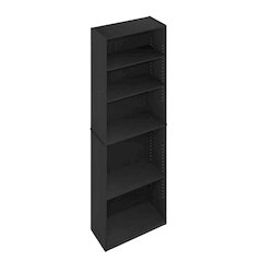 Bookcase with Wooden Finish and Open Shelving for Home Storage