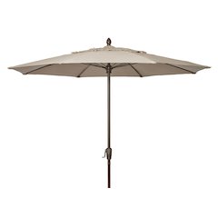 9' Oct Market 8 Rib Crank Lift with Antique Beige Marine Grade Solution Canopy