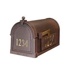 Berkshire Curbside Mailbox with Front and Side Numbers