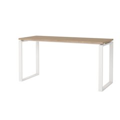 Sign Home Office Writing Office Desk, Jackson Hickory/White