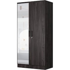 2 Doors Wardrobe Mirrored Door