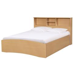 Better Home Products California Wooden Full Captains Bed in Beech (Maple)