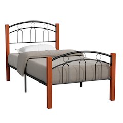 Woodpeckers Furniture And Mattress Hercules Bed Frame with Solid Wood (Twin)