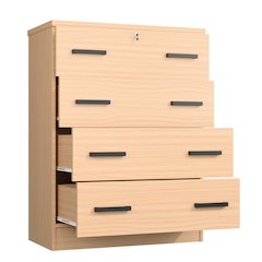 4 Drawers Chest in Beech Color