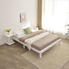 Stella Solid Pine Wood Platform Bed Frame