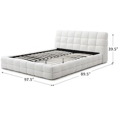 Electra Plush Upholstered Bed Frame