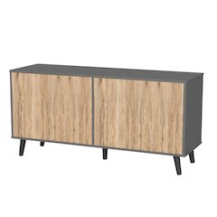 Sideboard Buffet Cabinet with Storage, 55" Kitchen Storage Cabinets