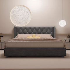 Amelia 4-Drawer Velvet Platform Bed