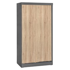 Modern Wood Double Sliding Door Wardrobe