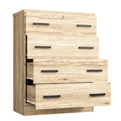 4 Drawers Chest in Natural Oak Color