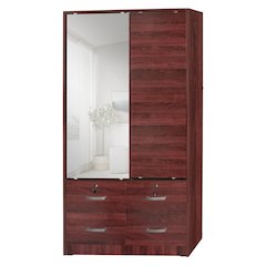 Double Sliding Door Wardrobe with Mirror