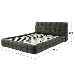 Electra Plush Upholstered Bed Frame