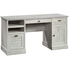 Barrister Lane Executive Desk, White Plank finish