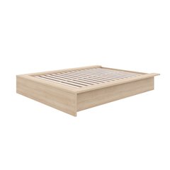 James Platform Bed In Natural Blonde Oak