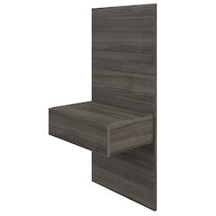 Milano Floating Nightstand Extension Panel Set of 2 In Grey Oak