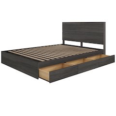 Milo 2-Piece Reversible Storage Bed Set, Queen