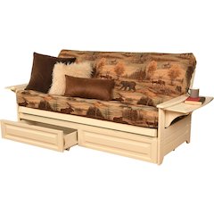 Phoenix Frame/Antique White Finish/Canadian Mattress/Storage Drawers